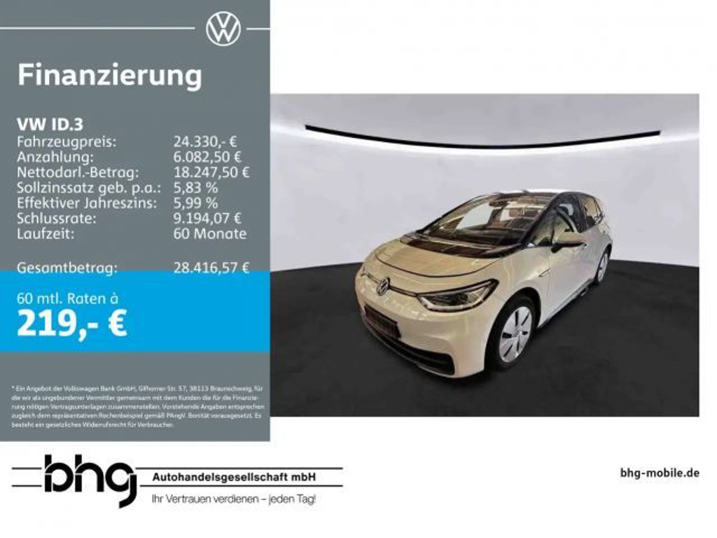 Volkswagen ID.3 2022 Elektrisch