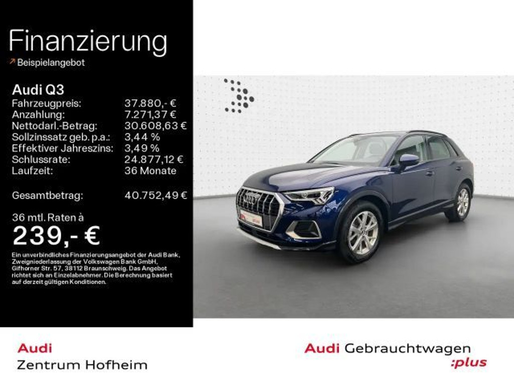Audi Q3 2025 Benzine