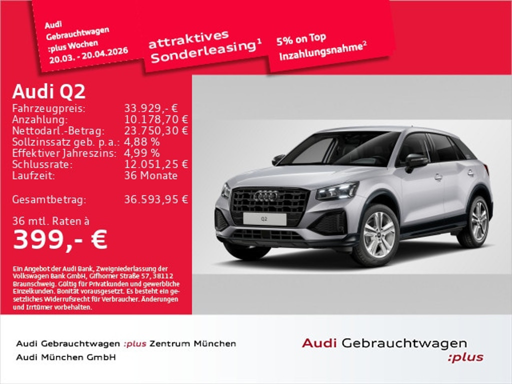Audi Q2 2025 Benzine