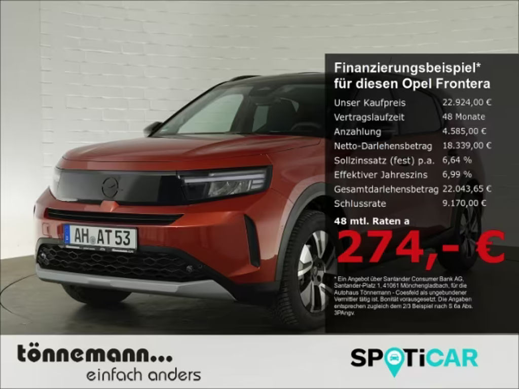 Opel Frontera 2026 Hybride Benzine