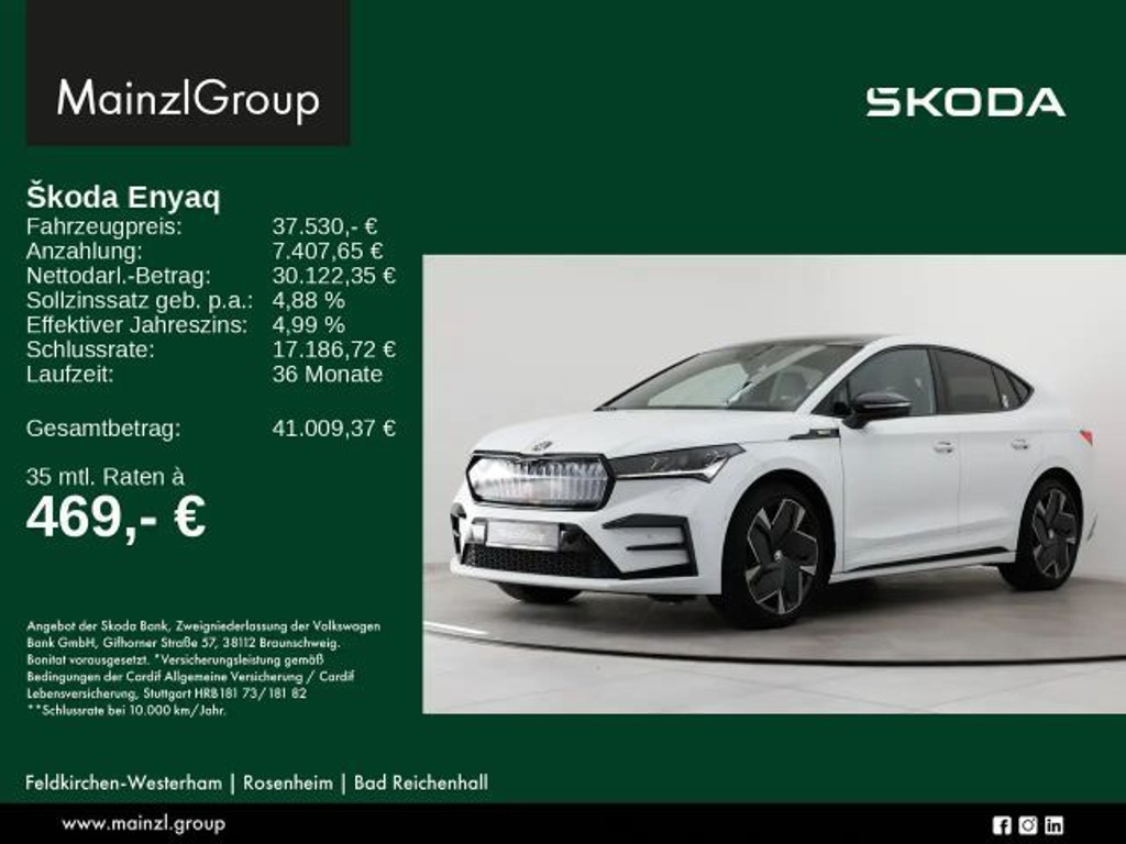 Skoda Enyaq iV 2022 Elektrisch