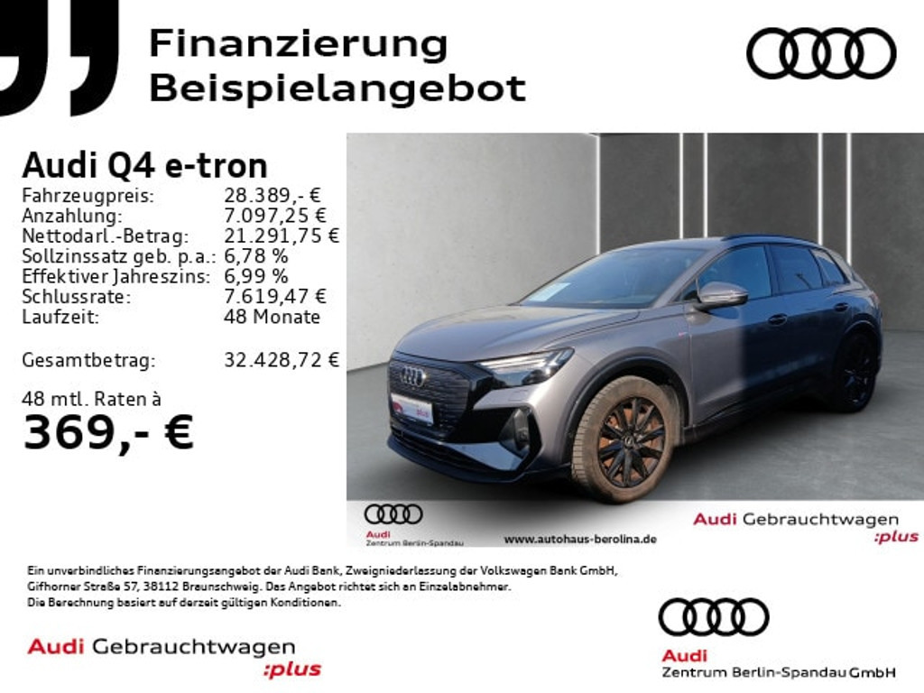 Audi Q4 e-tron 2022 Elektrisch