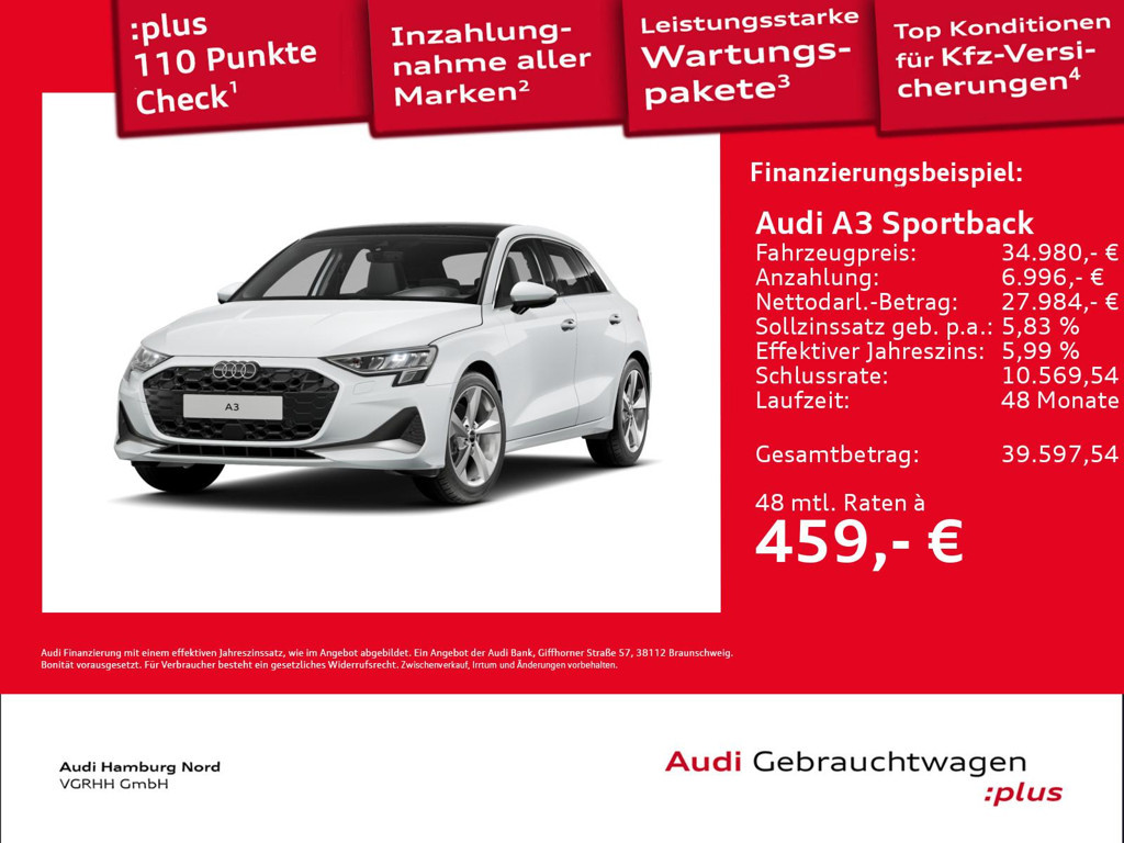 Audi A3 2025 Benzine