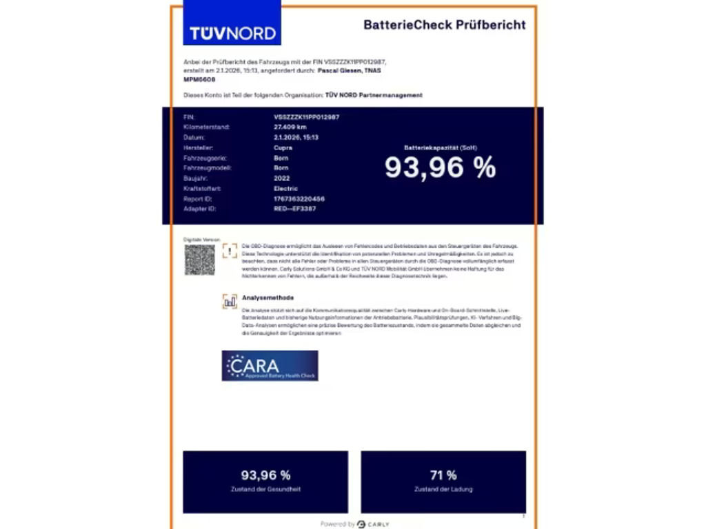 Cupra Born 2022 Elektrisch