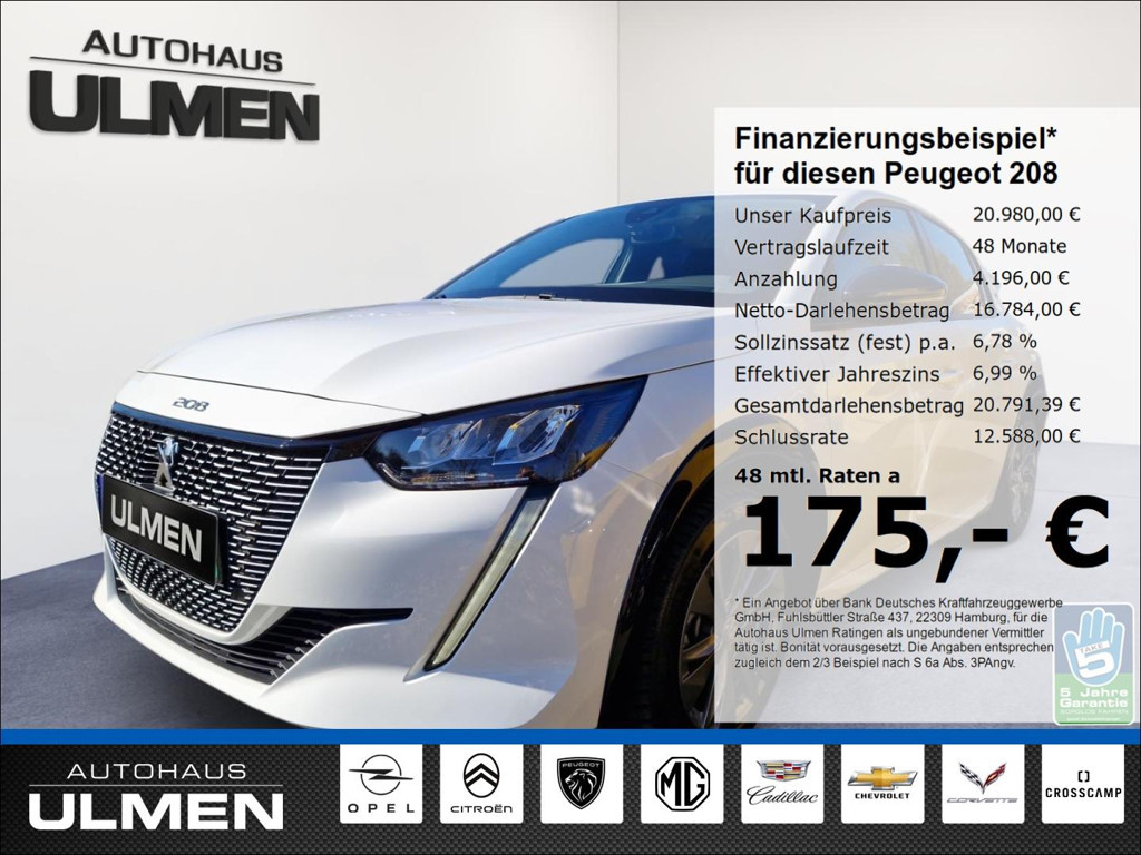 Peugeot e-208 2023 Elektrisch