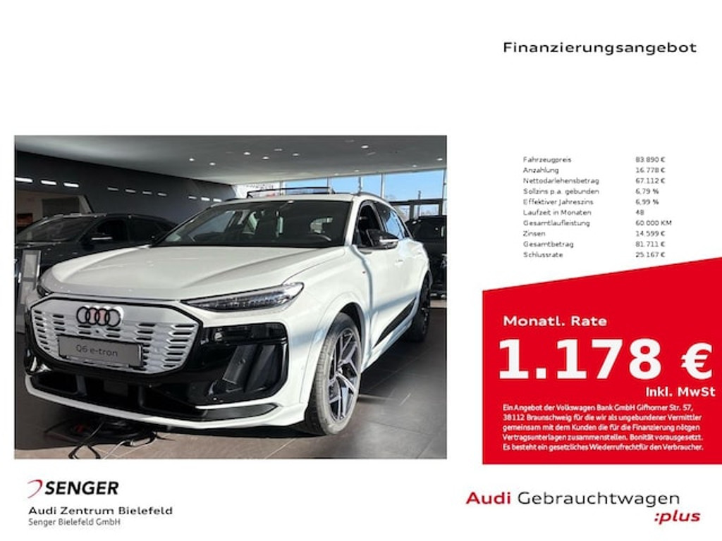 Audi Q6 e-tron 2026 Elektrisch
