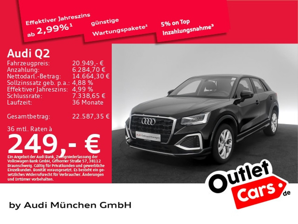 Audi Q2 2022 Benzine
