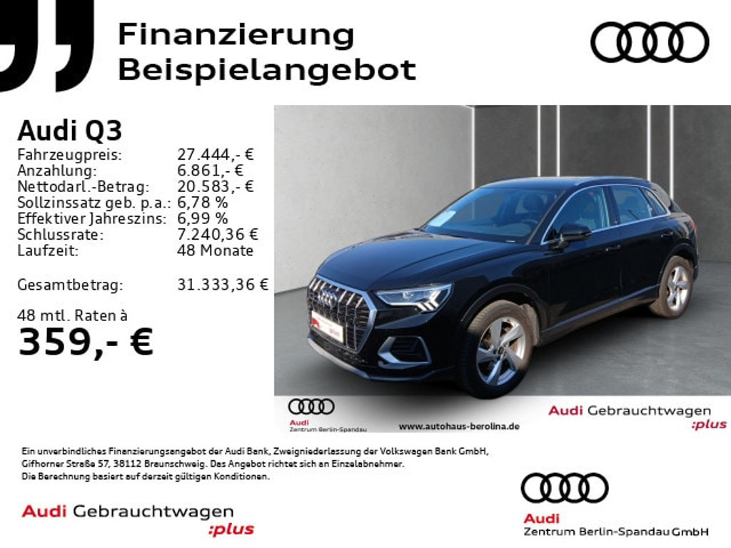 Audi Q3 2022 Benzine