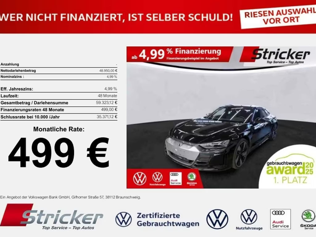 Audi e-tron GT 2023 Elektrisch