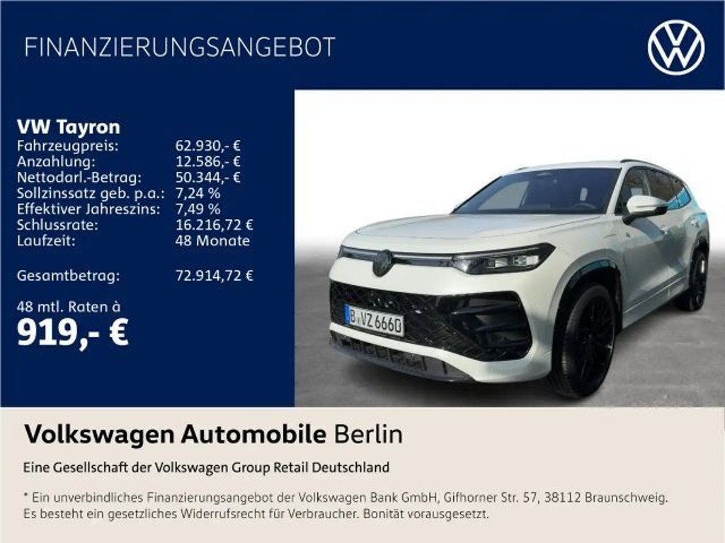 Volkswagen Tayron 2026 Hybride Benzine