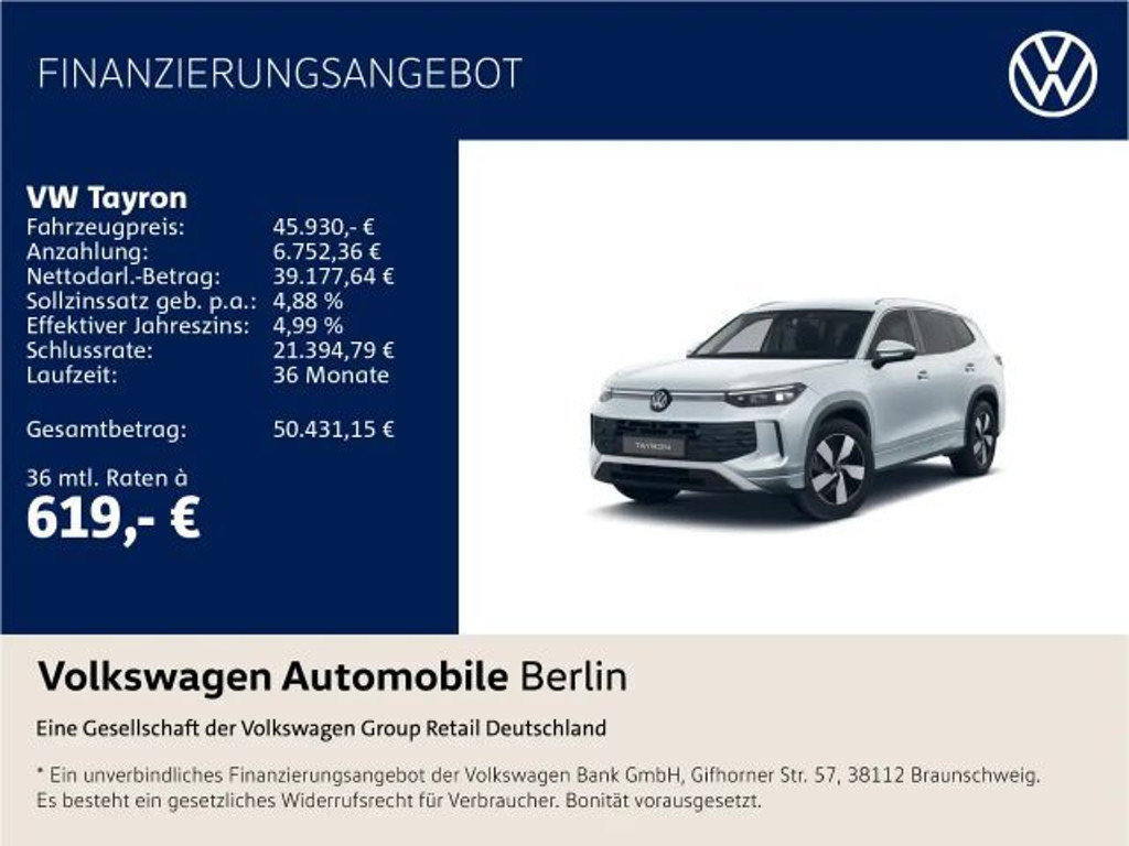 Volkswagen Tayron 2025 Benzine