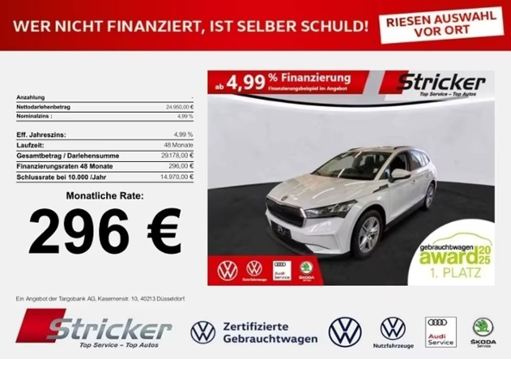 Skoda Enyaq iV 2022 Elektrisch