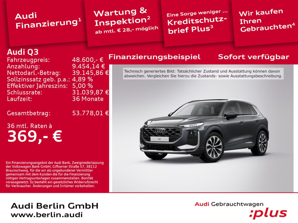 Audi Q3 2025 Benzine
