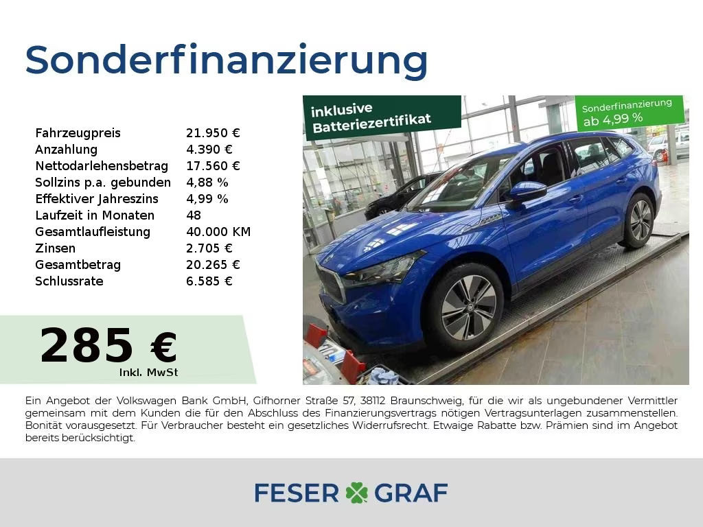 Skoda Enyaq iV 2023 Elektrisch