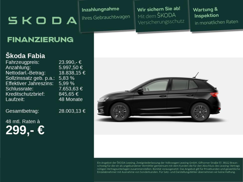 Skoda Fabia 2026 Benzine