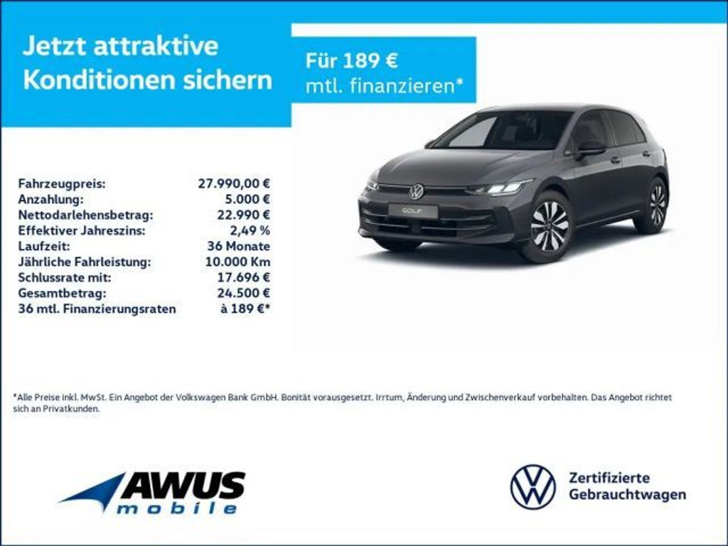 Volkswagen Golf 2025 Benzine