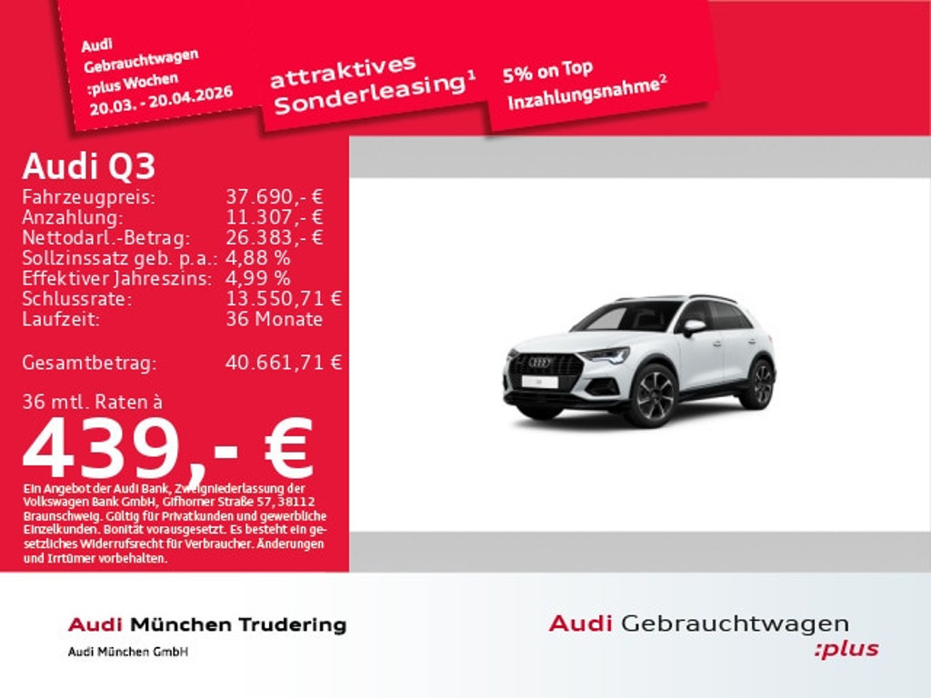 Audi Q3 2023 Benzine