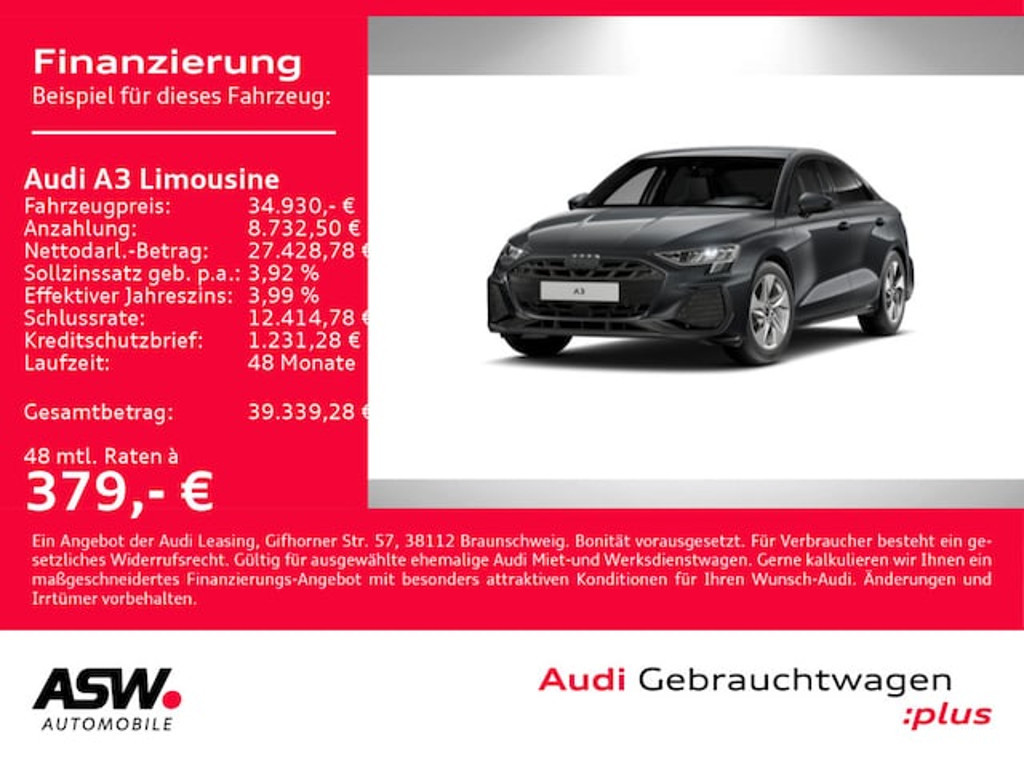 Audi A3 2025 Benzine