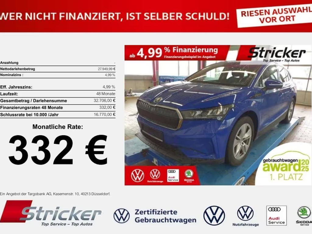 Skoda Enyaq iV 2022 Elektrisch