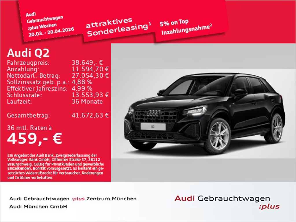 Audi Q2 2025 Benzine