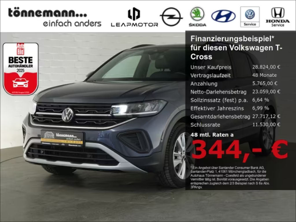 Volkswagen T-Cross 2025 Benzine