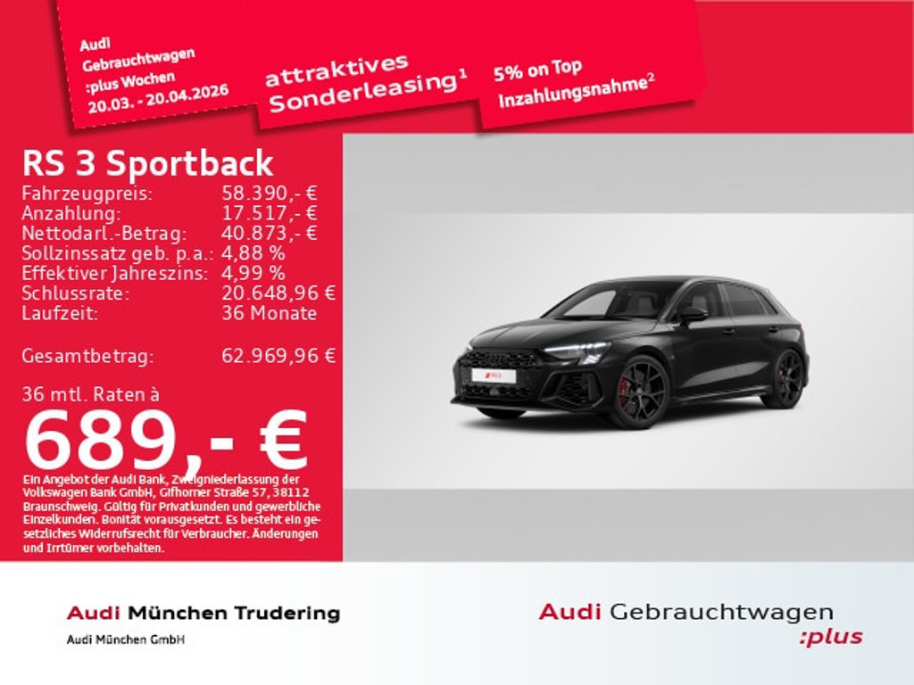 Audi RS3 2024 Benzine