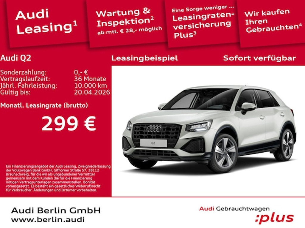 Audi Q2 2025 Benzine