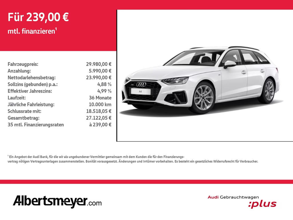 Audi A4 2022 Benzine