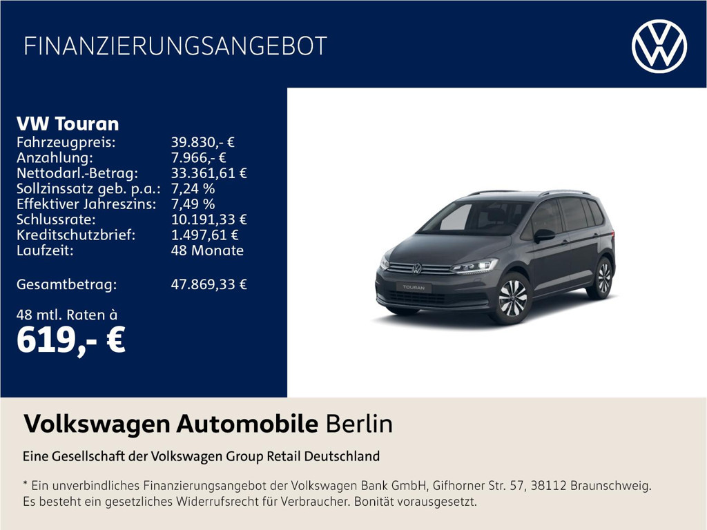 Volkswagen Touran 2025 Benzine