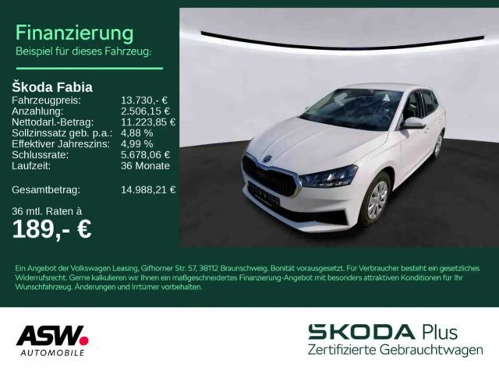 Skoda Fabia 2021 Benzine