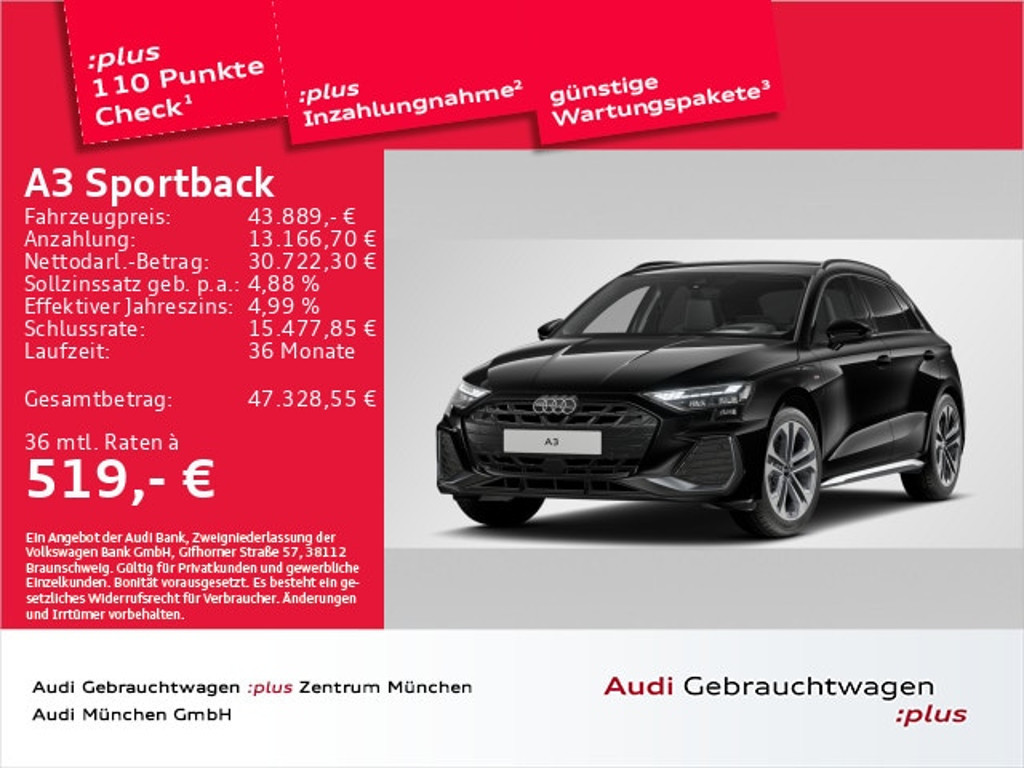 Audi A3 2025 Hybride Benzine