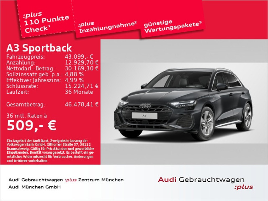 Audi A3 2025 Hybride Benzine