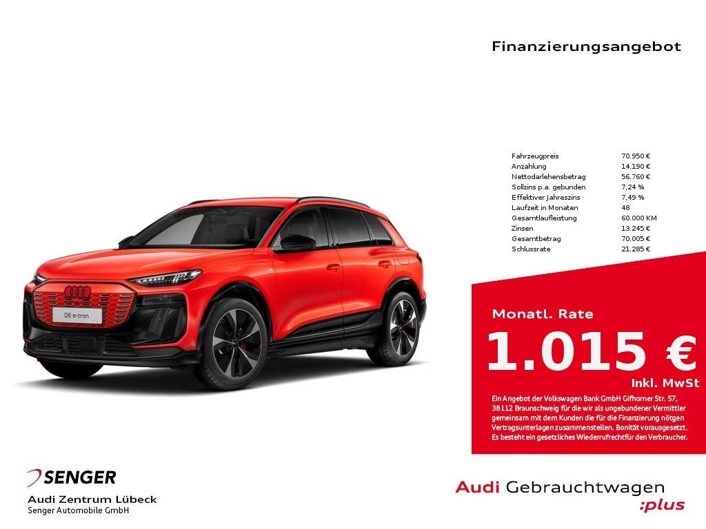 Audi Q6 e-tron 2025 Elektrisch