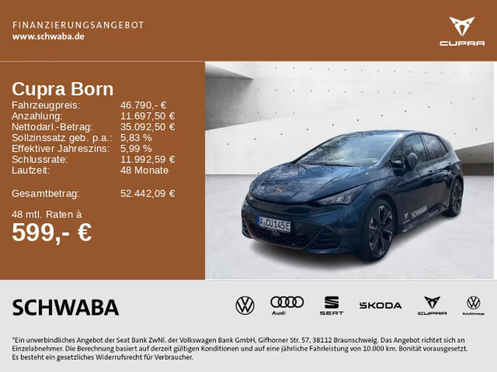 Cupra Born 2026 Elektrisch