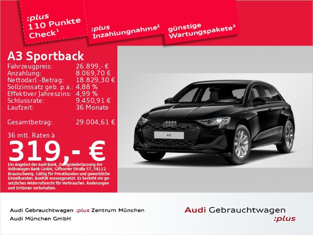 Audi A3 2025 Benzine