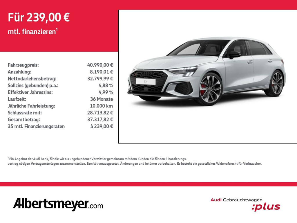 Audi S3 2023 Benzine