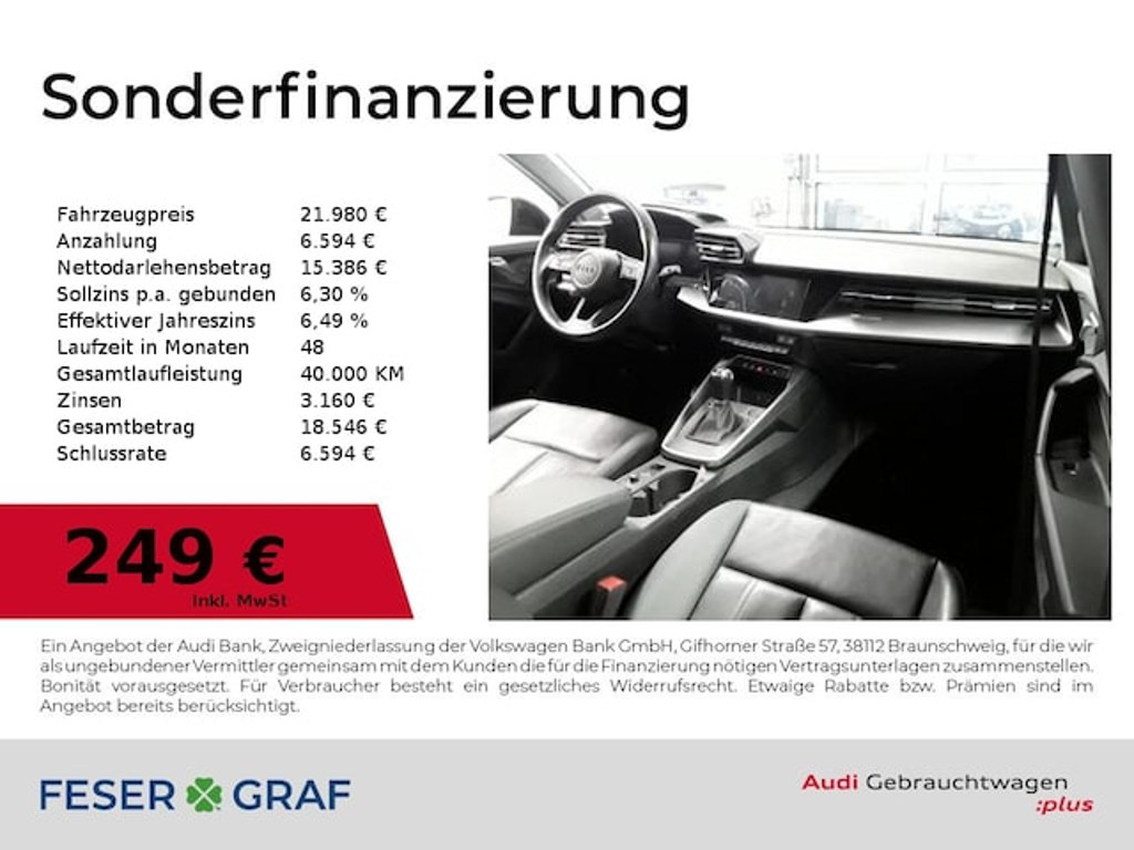 Audi A3 2023 Benzine