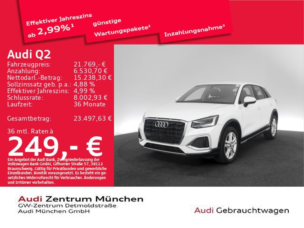 Audi Q2 2023 Benzine