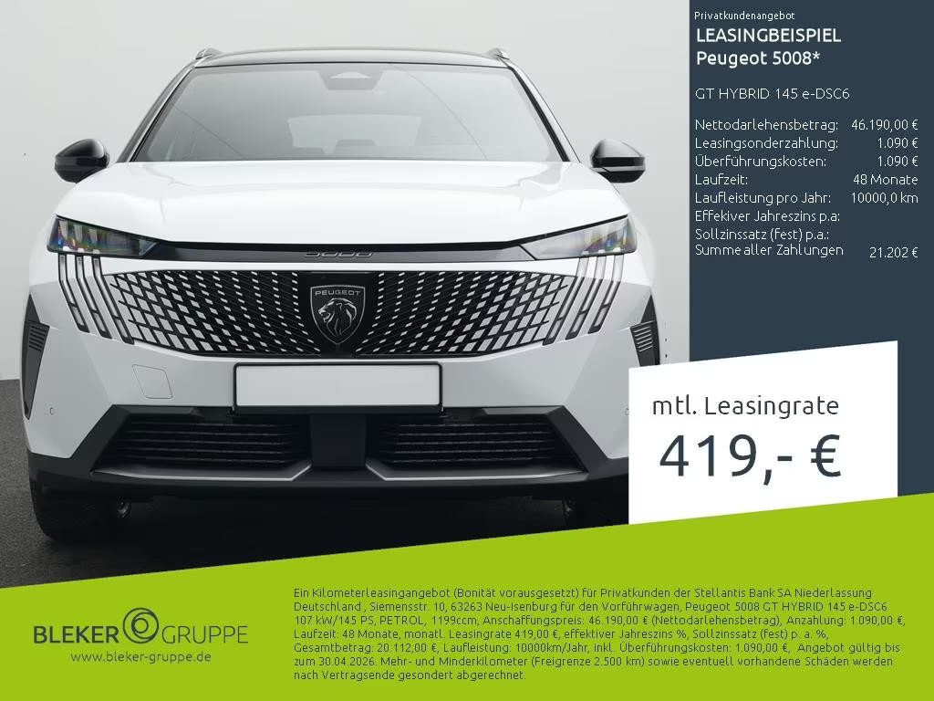 Peugeot 5008 2026 Benzine