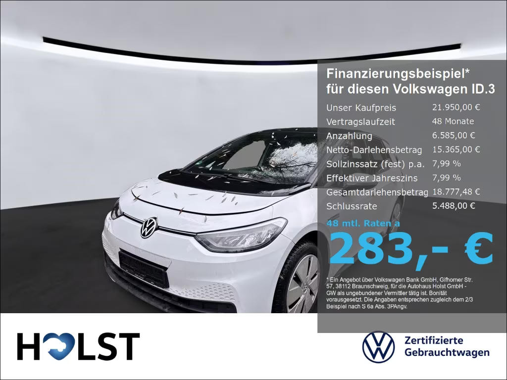 Volkswagen ID.3 2022 Elektrisch