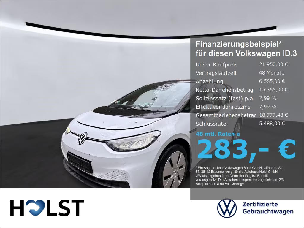 Volkswagen ID.3 2022 Elektrisch