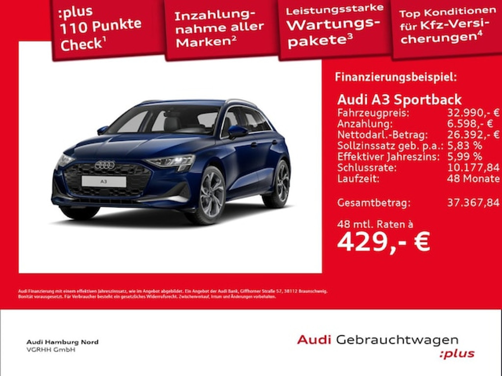 Audi A3 2025 Benzine