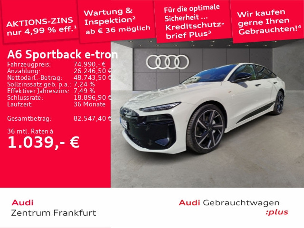 Audi A6 e-tron 2026 Elektrisch