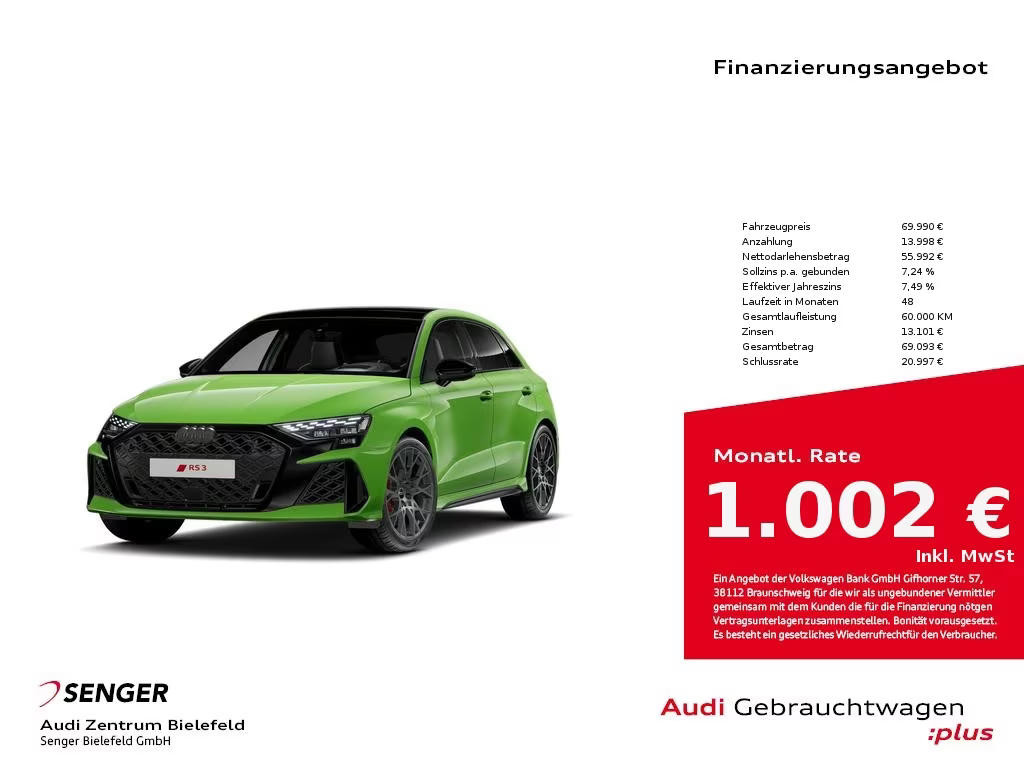 Audi RS3 2025 Benzine