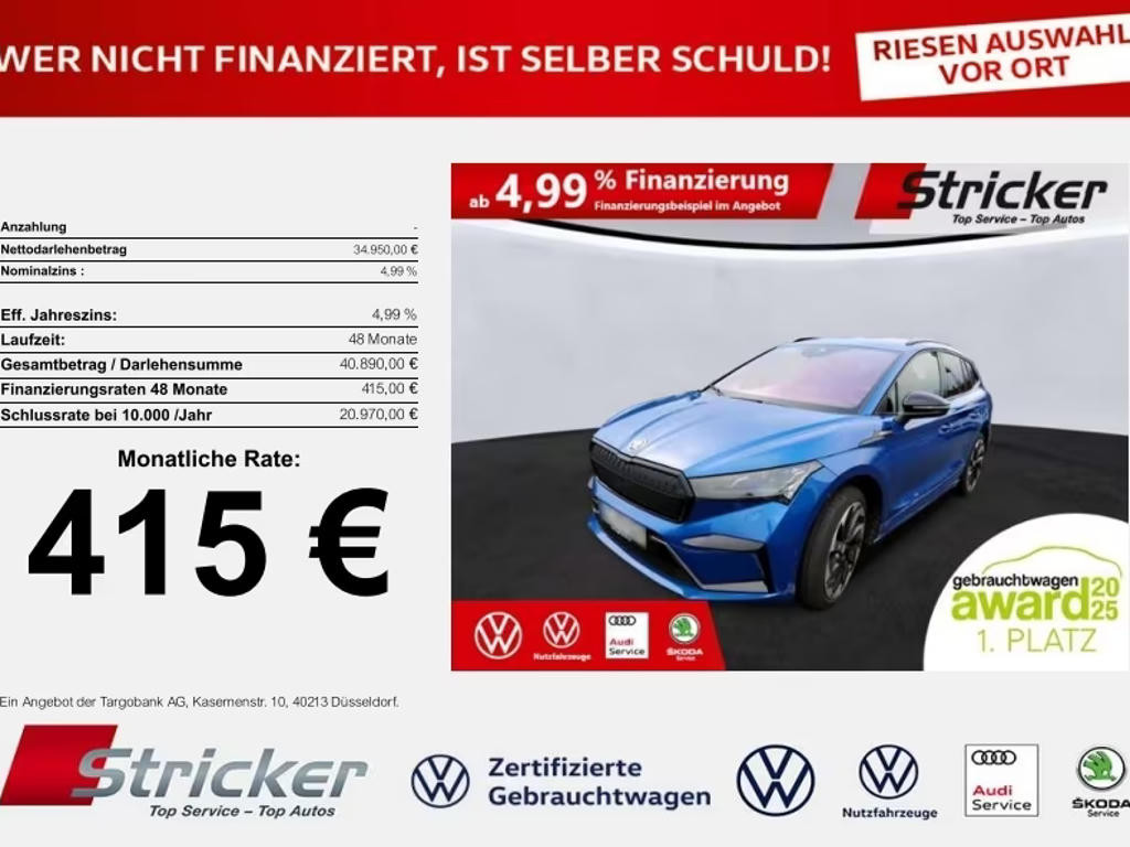 Skoda Enyaq iV 2021 Elektrisch