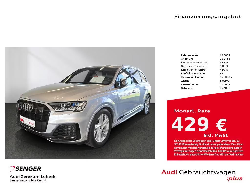 Audi SQ7 2022 Benzine