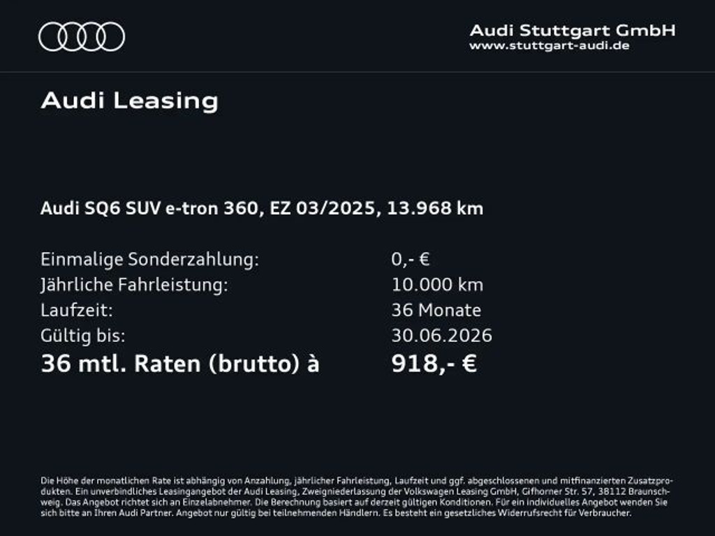 Audi SQ6 e-tron