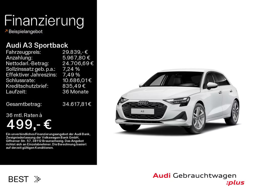 Audi A3 2025 Benzine