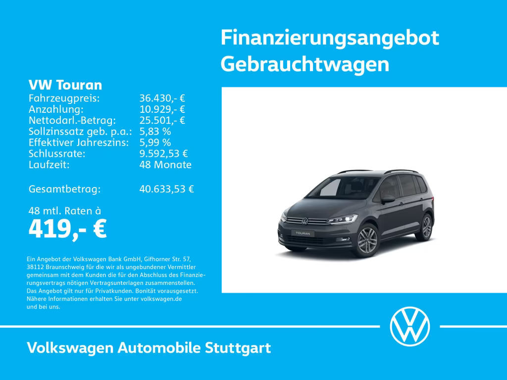 Volkswagen Touran 2026 Benzine