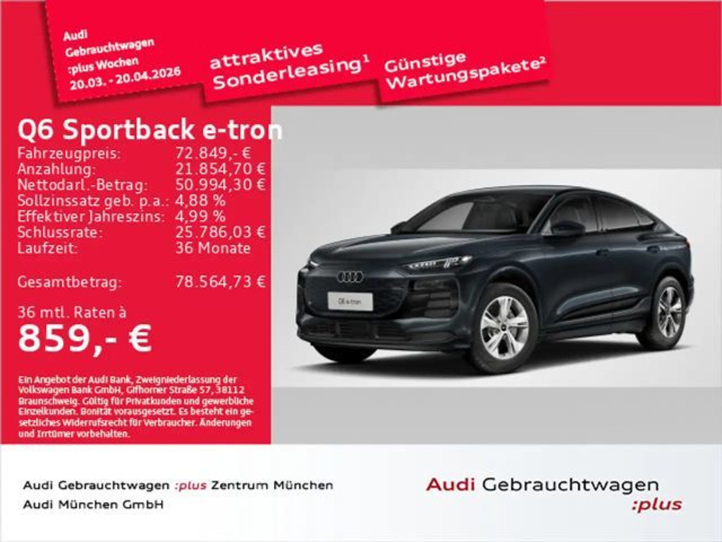 Audi Q6 e-tron 2025 Elektrisch